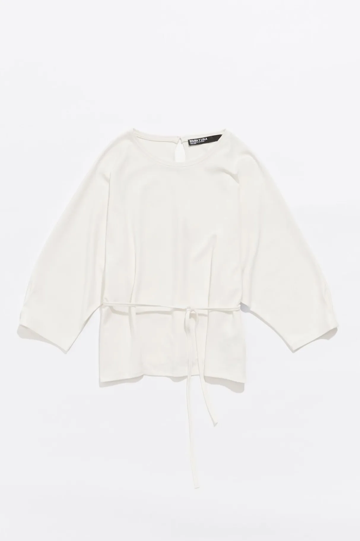 Mujer BIMBA Y LOLA Camisetas<Camiseta Manga Murcielago Marfil