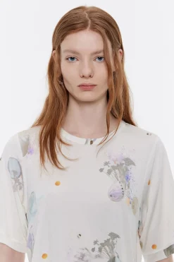 Mujer BIMBA Y LOLA Camisetas<Camiseta Nudo Waves Marfil