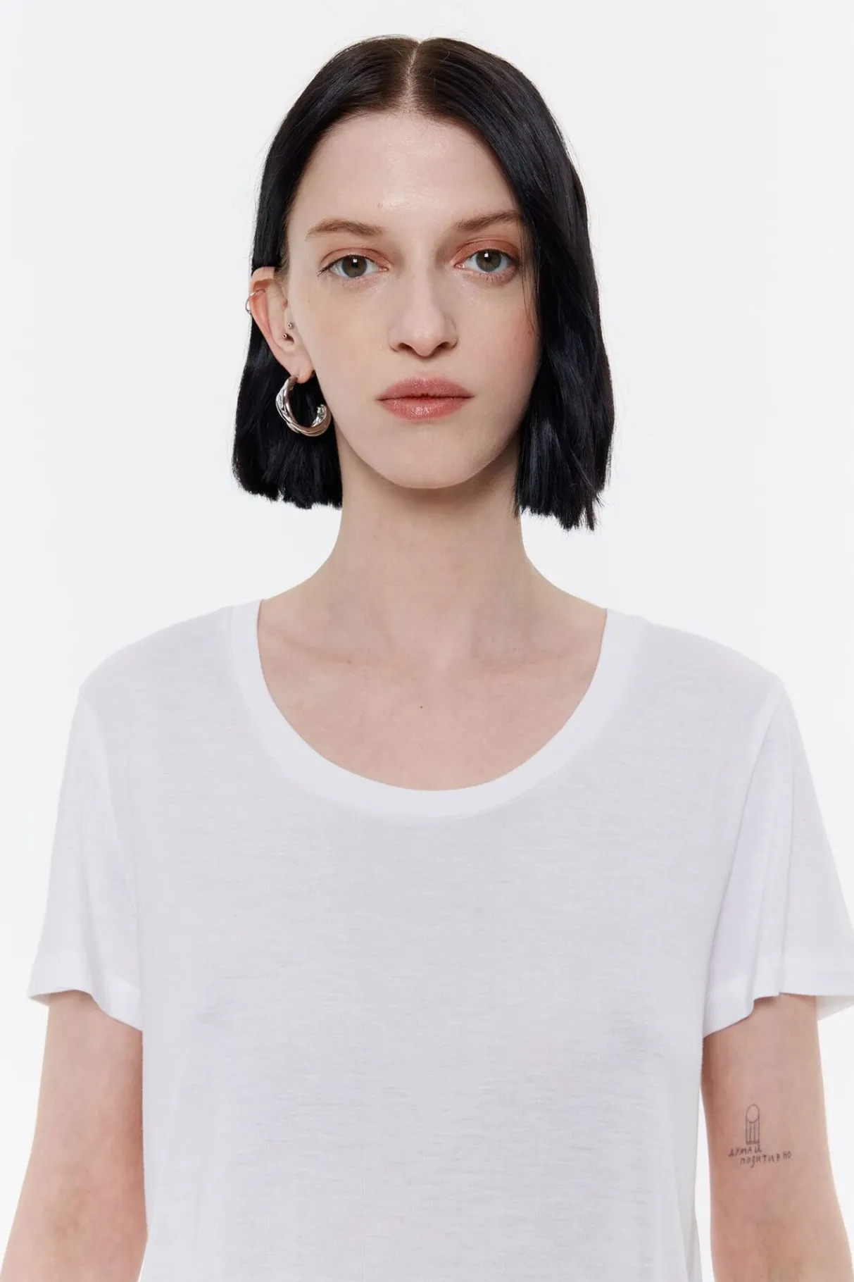 Mujer BIMBA Y LOLA Camisetas<Camiseta Recta Blanca