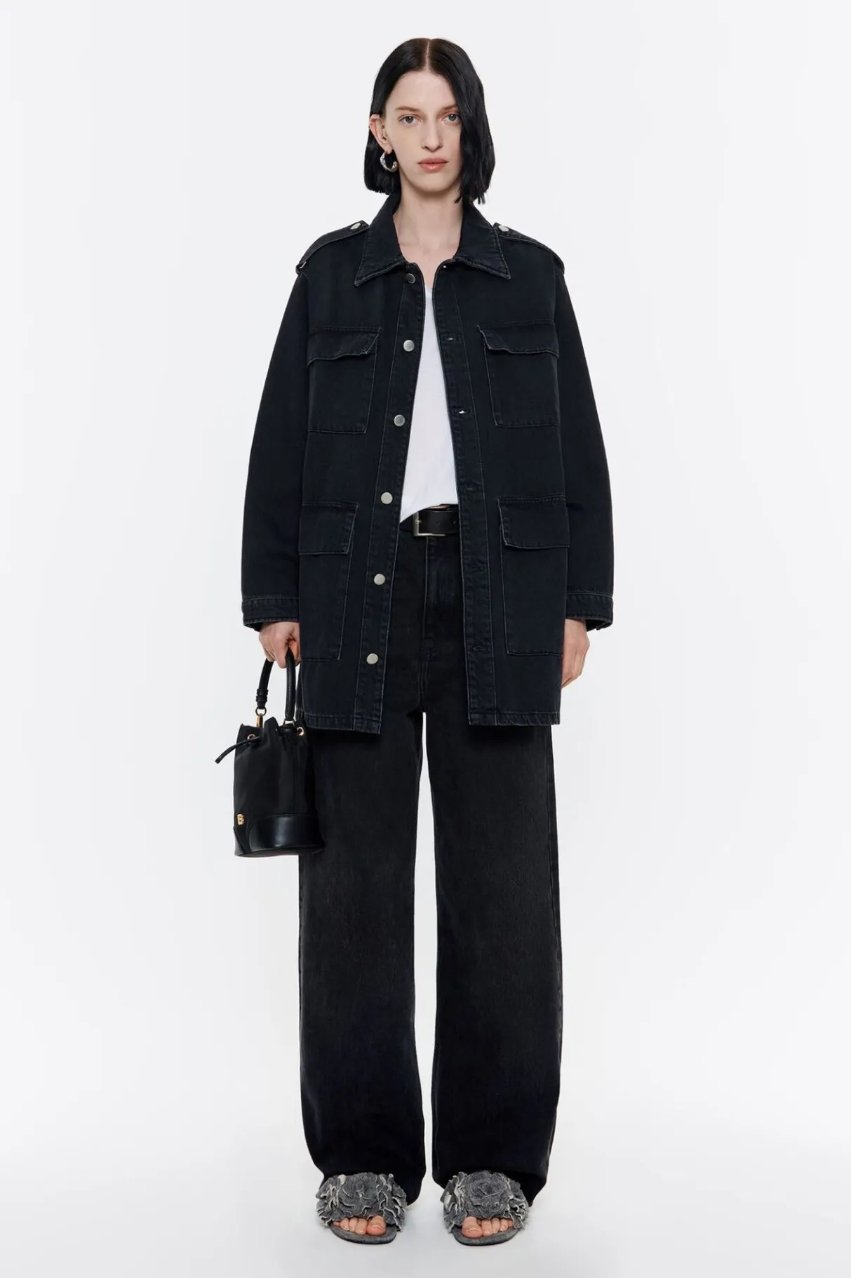 Mujer BIMBA Y LOLA Camisetas<Camiseta Recta Blanca