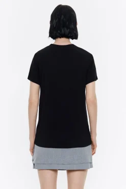 Mujer BIMBA Y LOLA Camisetas<Camiseta Recta Negra