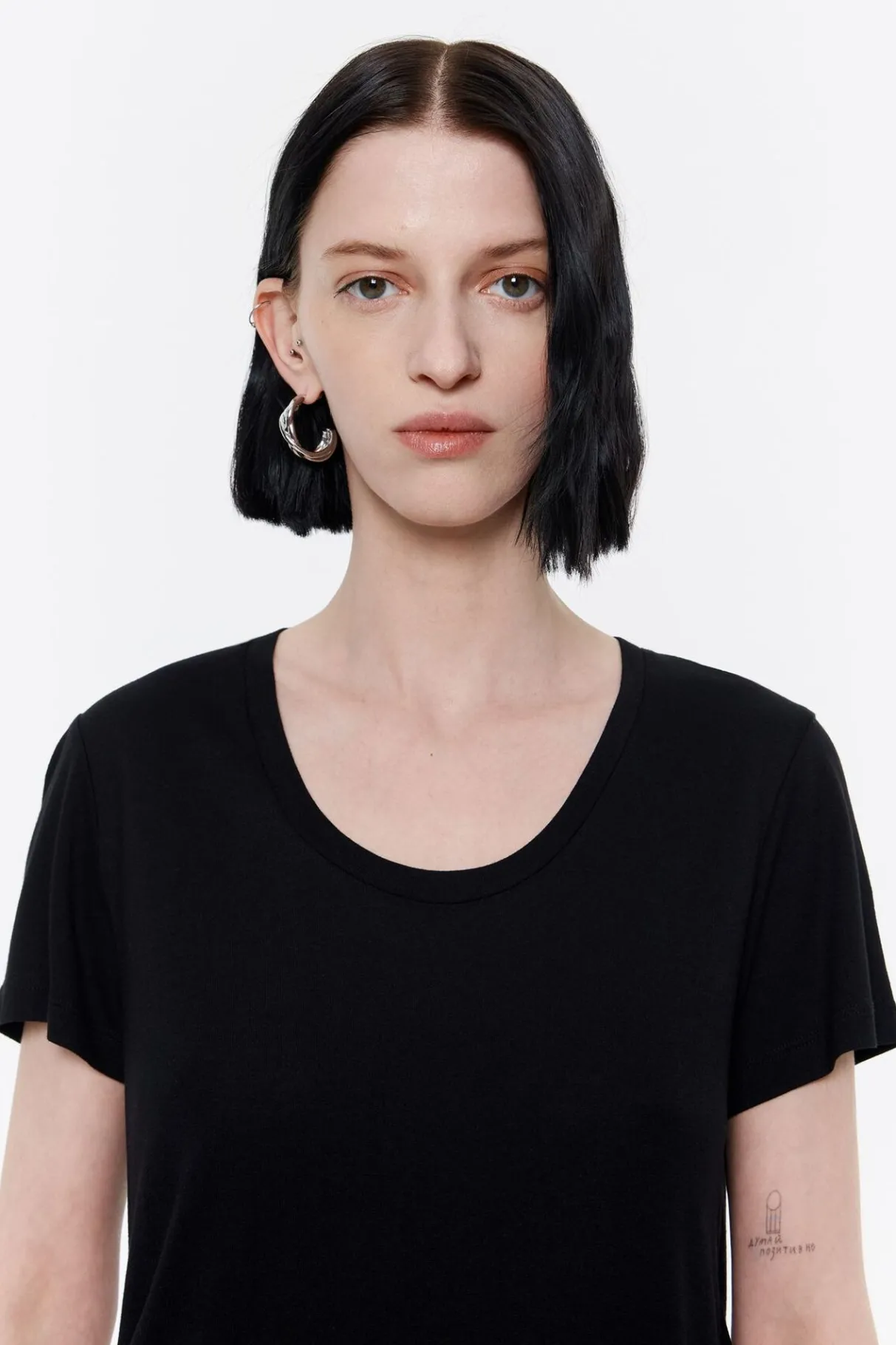 Mujer BIMBA Y LOLA Camisetas<Camiseta Recta Negra