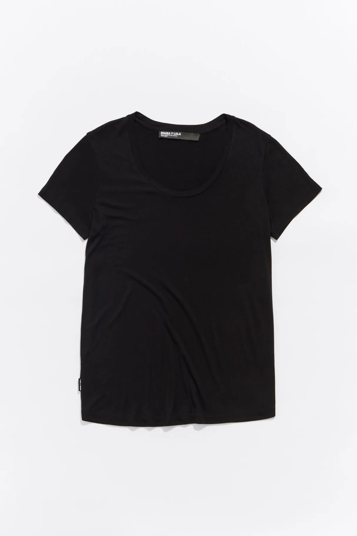 Mujer BIMBA Y LOLA Camisetas<Camiseta Recta Negra