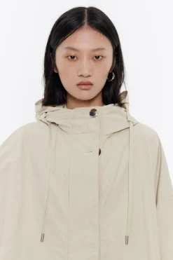 Mujer BIMBA Y LOLA Gabardinas Y Chaquetas<Capa Oversize Algodon Piedra