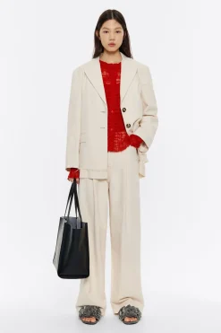 Mujer BIMBA Y LOLA Punto<Cardigan Ajustado Punto Rojo