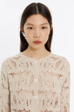 Mujer BIMBA Y LOLA Punto<Cardigan Algodon Jacquard Arena