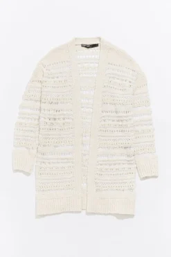 Mujer BIMBA Y LOLA Punto<Cardigan Desagujado Marfil