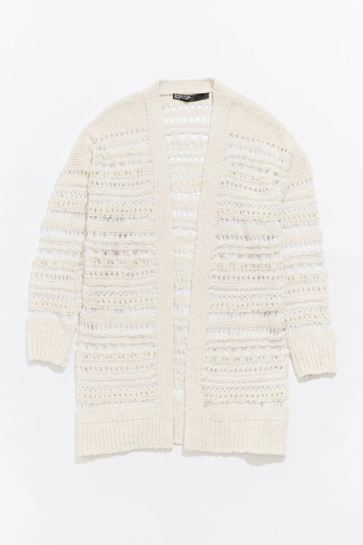 Mujer BIMBA Y LOLA Punto<Cardigan Desagujado Marfil