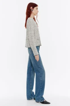 Mujer BIMBA Y LOLA Punto<Cardigan Recto Marfil