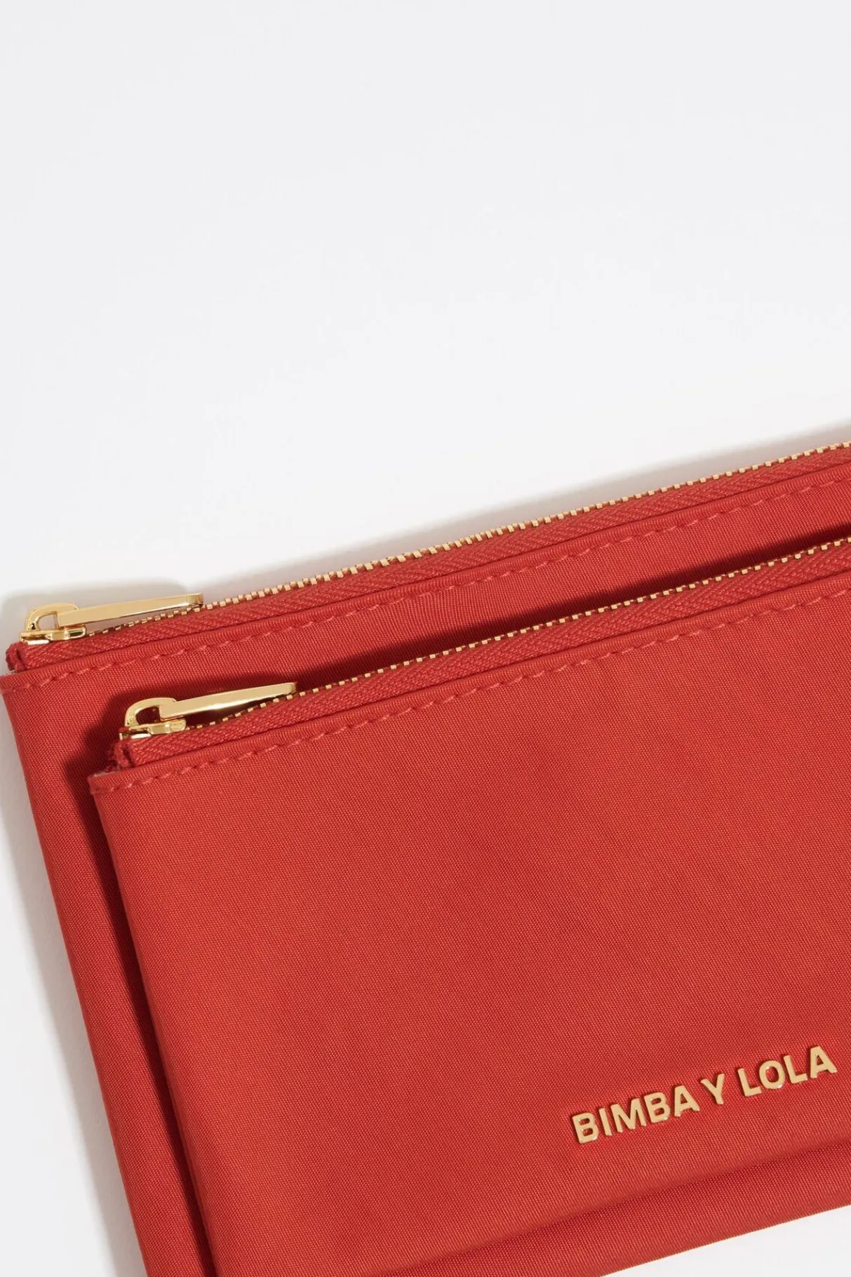 Mujer BIMBA Y LOLA Nylon<Cartera Doble Nylon Coral