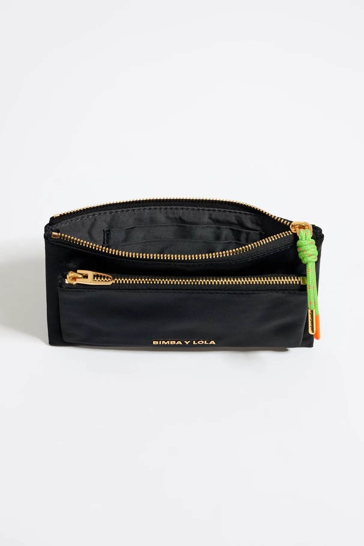Mujer BIMBA Y LOLA Nylon<Cartera Doble Nylon Negra