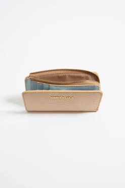 Mujer BIMBA Y LOLA Carteras Y Monederos<Cartera Grabado Cocodrilo Arena