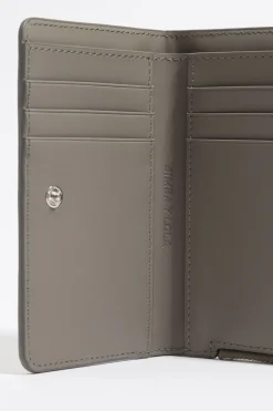 Mujer BIMBA Y LOLA Carteras Y Monederos<Cartera Grabado Cocodrilo Plata