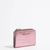 Mujer BIMBA Y LOLA Carteras Y Monederos<Cartera Grabado Cocodrilo Rosa Claro