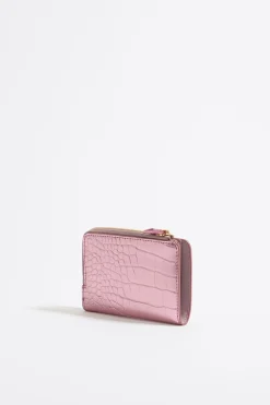 Mujer BIMBA Y LOLA Carteras Y Monederos<Cartera Grabado Cocodrilo Rosa Claro