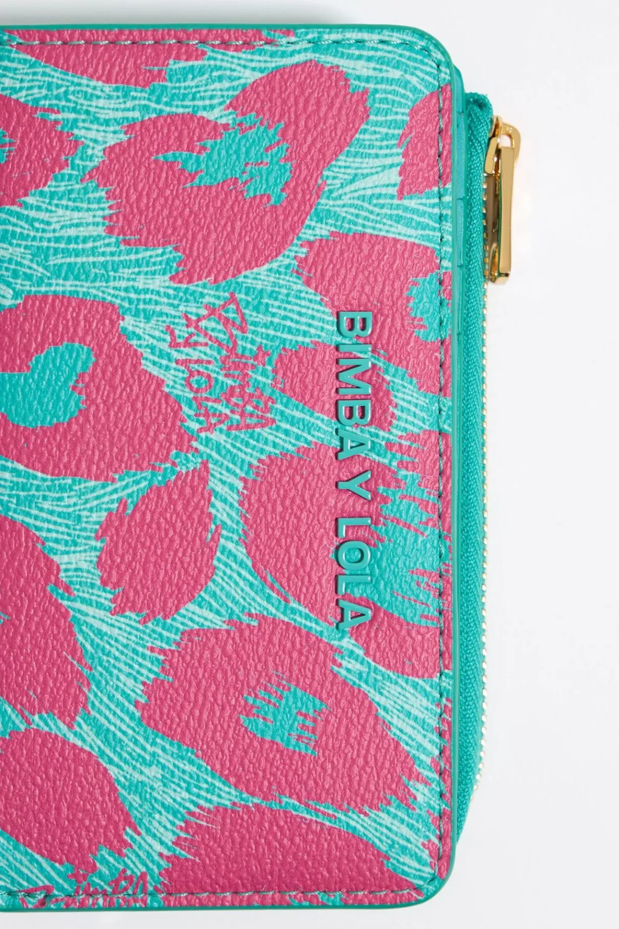 Mujer BIMBA Y LOLA Carteras Y Monederos<Cartera Leopard Turquesa