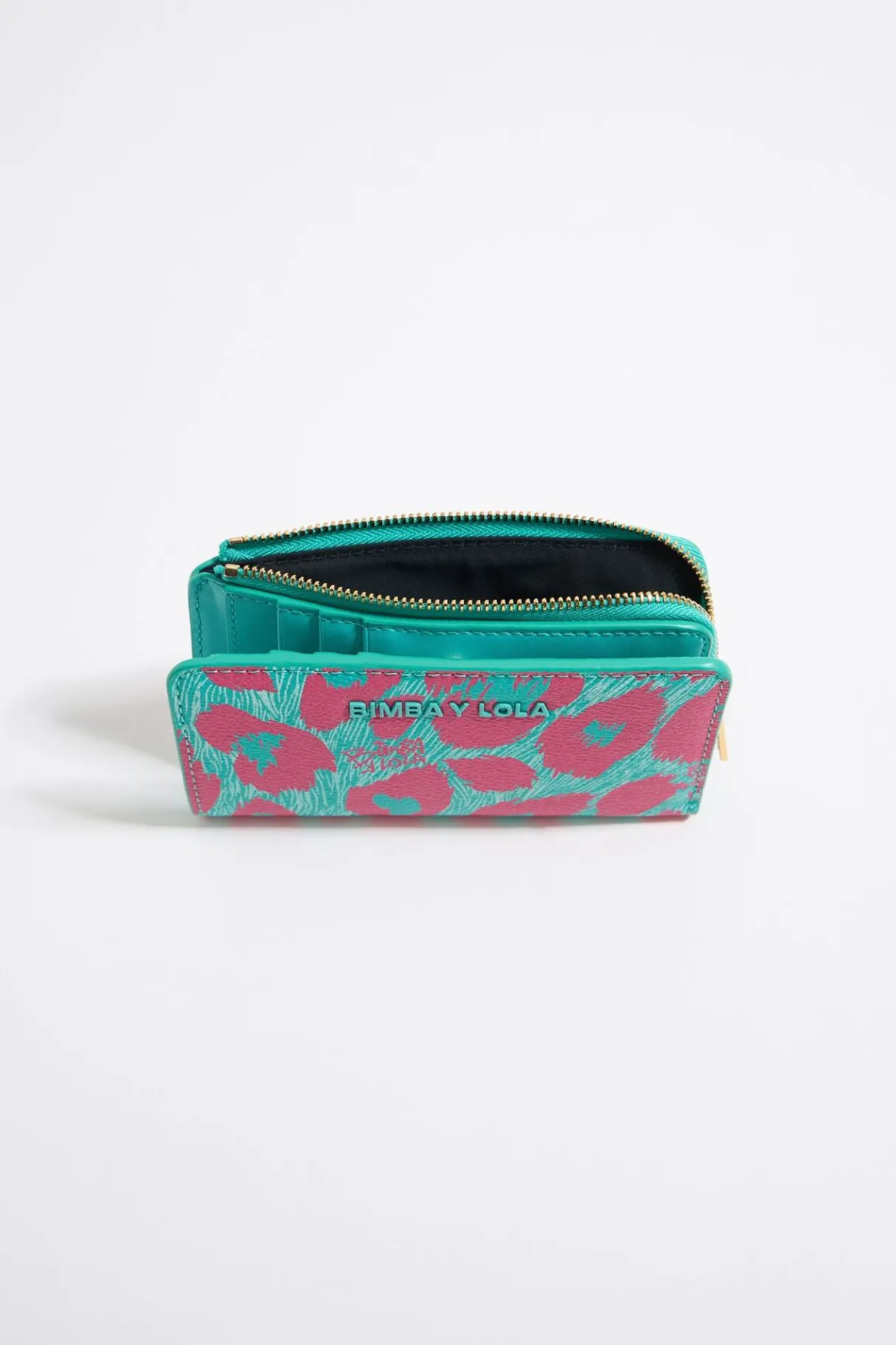 Mujer BIMBA Y LOLA Carteras Y Monederos<Cartera Leopard Turquesa