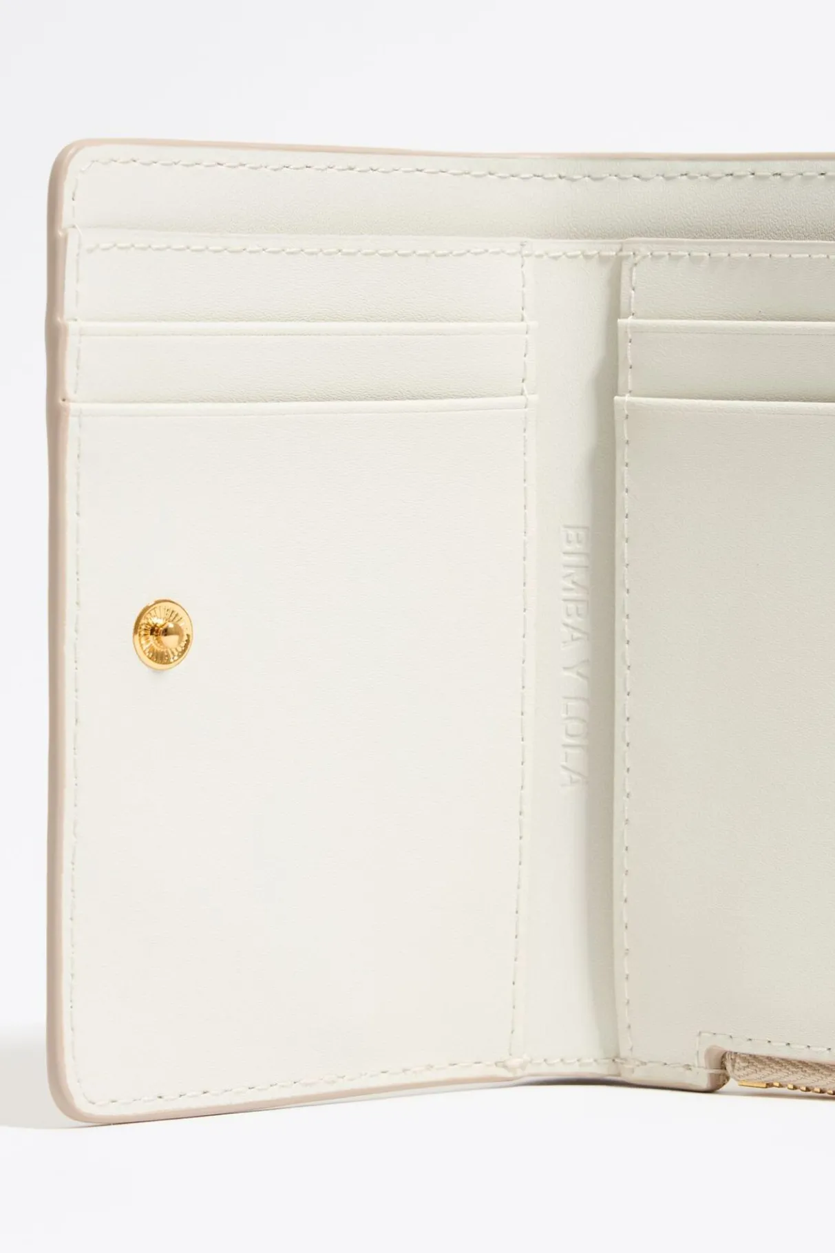 Mujer BIMBA Y LOLA Piel<Cartera Piel Blanco Roto