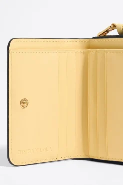 Mujer BIMBA Y LOLA Carteras Y Monederos<Cartera Solapa Grabado Cocodrilo Negra