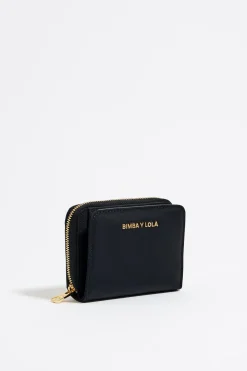 Mujer BIMBA Y LOLA Nylon<Cartera Solapa Nylon Negra