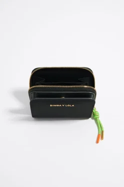 Mujer BIMBA Y LOLA Nylon<Cartera Solapa Nylon Negra