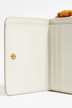 Mujer BIMBA Y LOLA Piel<Cartera Solapa Piel Blanco Roto