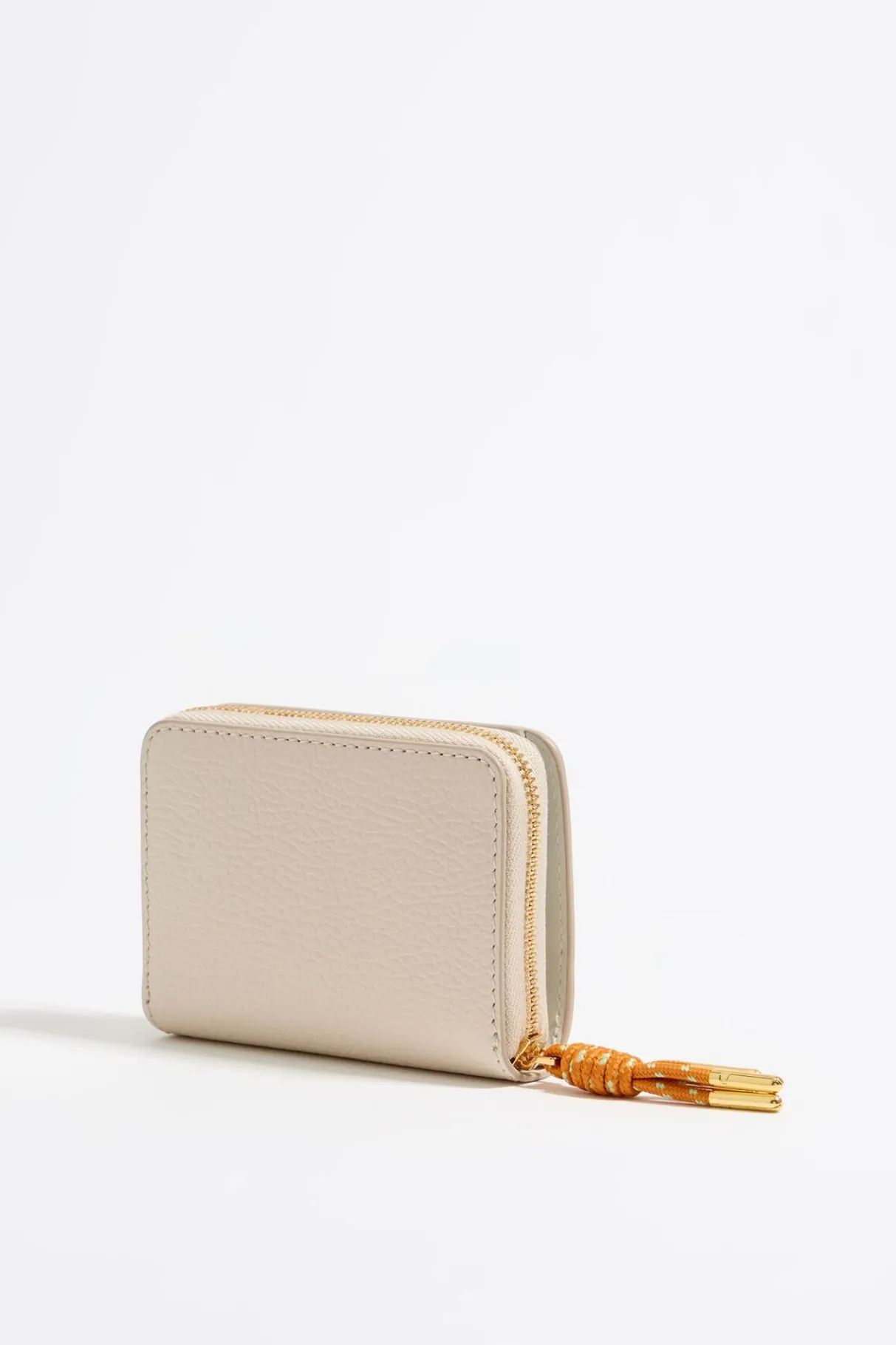 Mujer BIMBA Y LOLA Piel<Cartera Solapa Piel Blanco Roto