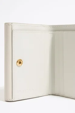 Mujer BIMBA Y LOLA Piel<Cartera Solapa Piel Blanco Roto