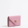 Mujer BIMBA Y LOLA Piel<Cartera Solapa Piel Rosa