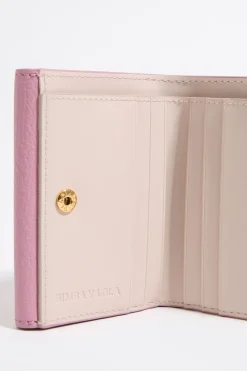 Mujer BIMBA Y LOLA Piel<Cartera Solapa Piel Rosa