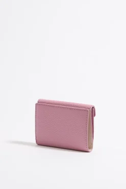 Mujer BIMBA Y LOLA Piel<Cartera Solapa Piel Rosa