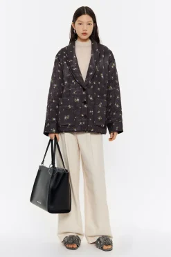 Mujer BIMBA Y LOLA Total Look<Cazadora Acolchada Flowers Negra