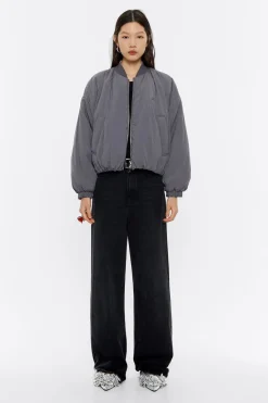 Mujer BIMBA Y LOLA Gabardinas Y Chaquetas<Cazadora Acolchada Reversible Gris