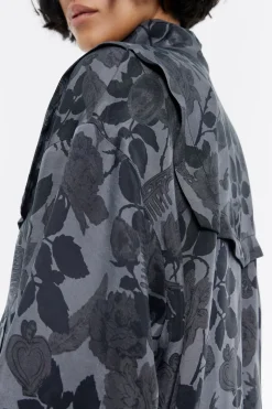 Mujer BIMBA Y LOLA Gabardinas Y Chaquetas<Cazadora Bomber Fluida Canary Camo Caqui