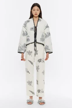 Mujer BIMBA Y LOLA Total Look<Cazadora Corta Acolchada Canary Pop Blanca