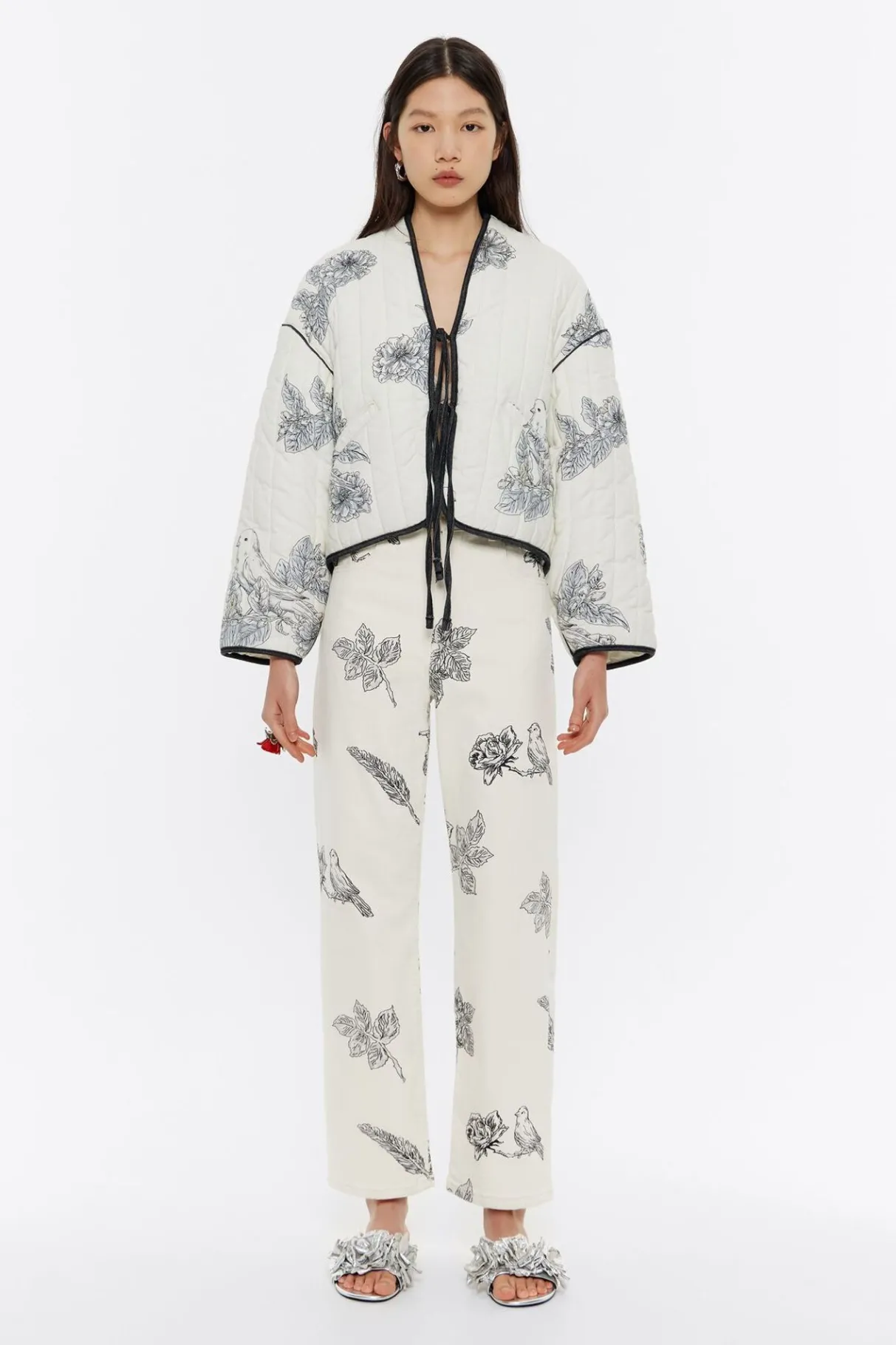 Mujer BIMBA Y LOLA Gabardinas Y Chaquetas<Cazadora Corta Acolchada Canary Pop Blanca