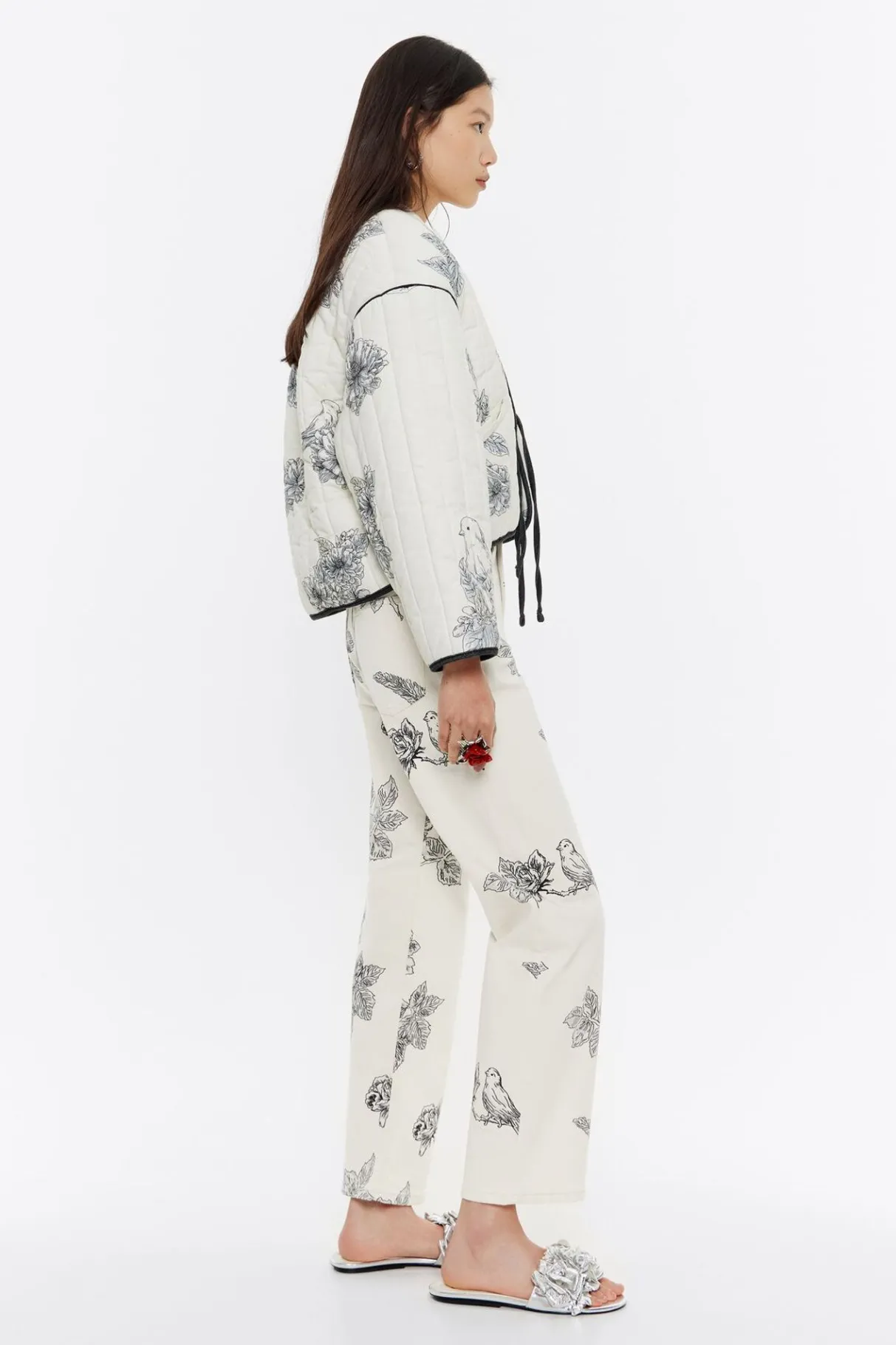 Mujer BIMBA Y LOLA Gabardinas Y Chaquetas<Cazadora Corta Acolchada Canary Pop Blanca