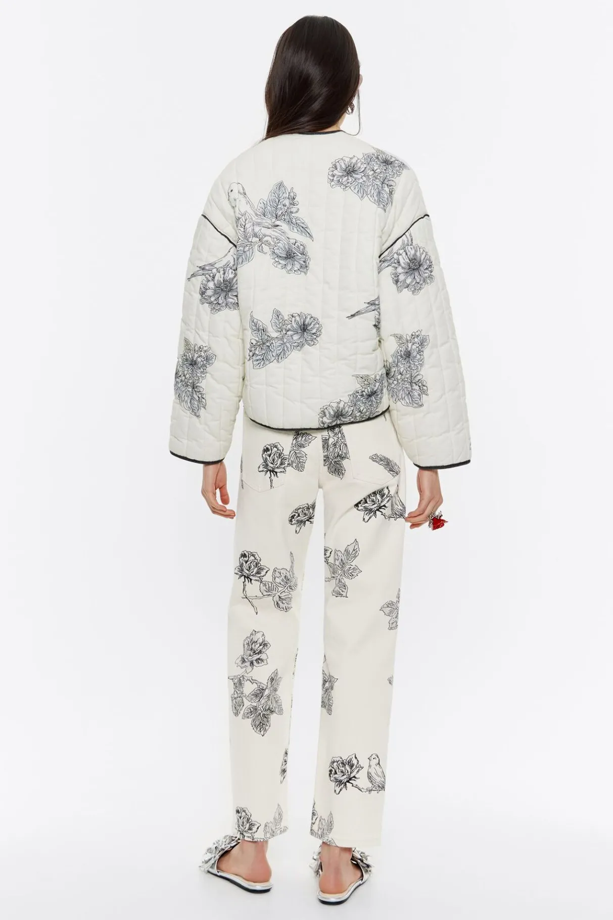 Mujer BIMBA Y LOLA Gabardinas Y Chaquetas<Cazadora Corta Acolchada Canary Pop Blanca