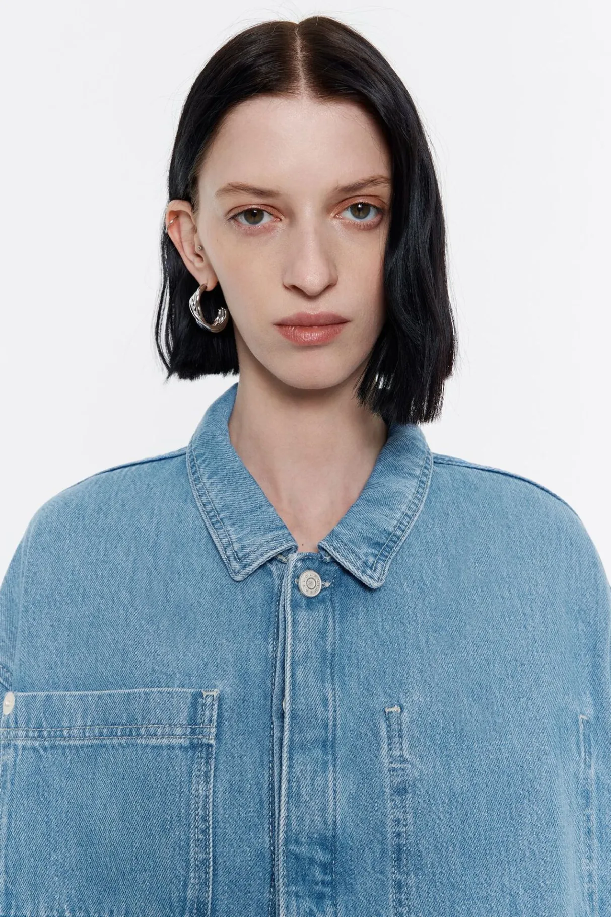 Mujer BIMBA Y LOLA Denim<Cazadora Denim Recta Azul