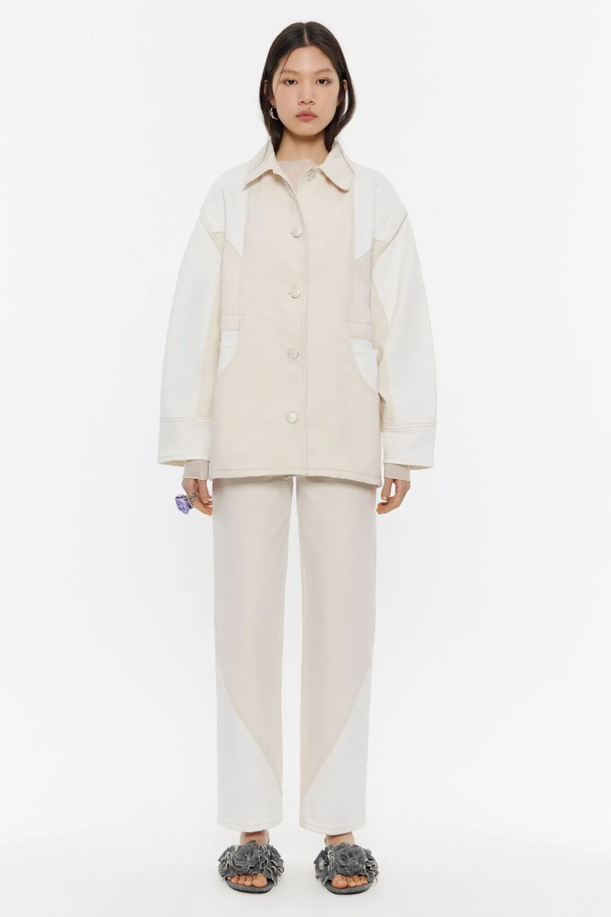 Mujer BIMBA Y LOLA Total Look<Cazadora Denim Recta Cruda