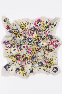 Mujer BIMBA Y LOLA Pañuelos<Chal Flores Rotulador Fondo Lila