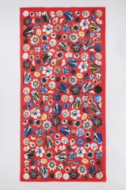 Mujer BIMBA Y LOLA Pañuelos<Chal Flores Sobre Fondo Dots