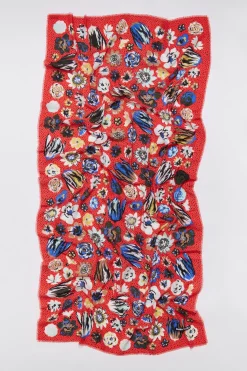 Mujer BIMBA Y LOLA Pañuelos<Chal Flores Sobre Fondo Dots