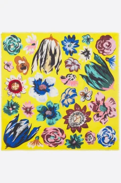 Mujer BIMBA Y LOLA Pañuelos<Chal Flores Xl Amarillo