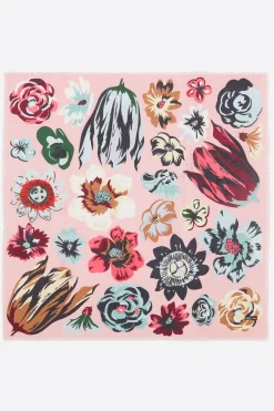 Mujer BIMBA Y LOLA Pañuelos<Chal Flores Xl Rosa