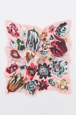 Mujer BIMBA Y LOLA Pañuelos<Chal Flores Xl Rosa