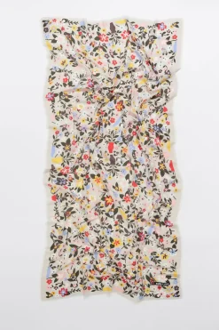 Mujer BIMBA Y LOLA Pañuelos<Chal Flores Y Jarrones Naif Gris