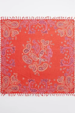 Mujer BIMBA Y LOLA Pañuelos<Chal Pasley Acuarela Rojo