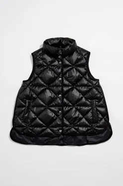 Mujer BIMBA Y LOLA Gabardinas Y Chaquetas<Chaleco Guateado Negro