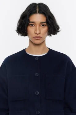 Mujer BIMBA Y LOLA Gabardinas Y Chaquetas<Chaqueta Doble Faz Azul Marino